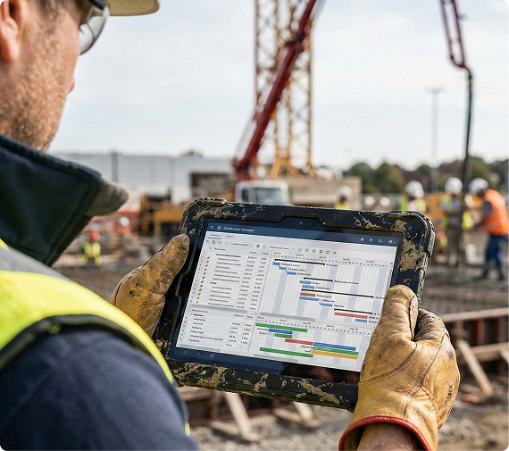 AI Labor Optimization Software Illustration